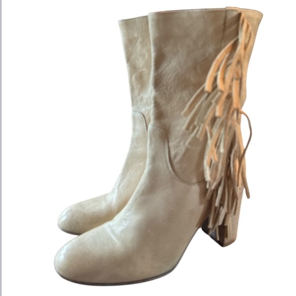 Free People boots Wild Rose Slouch Size 8.5 cream - Picture 1 of 11